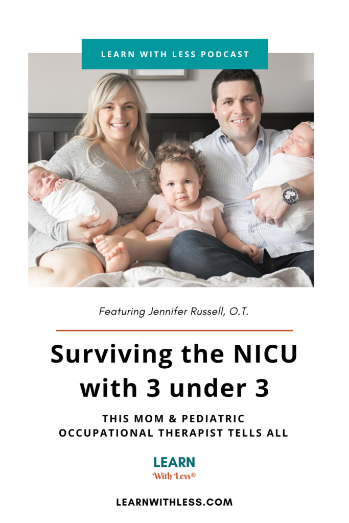 How to Survive the NICU with 3 under 3, tales from a pediatric occupational therapist and mother of 3