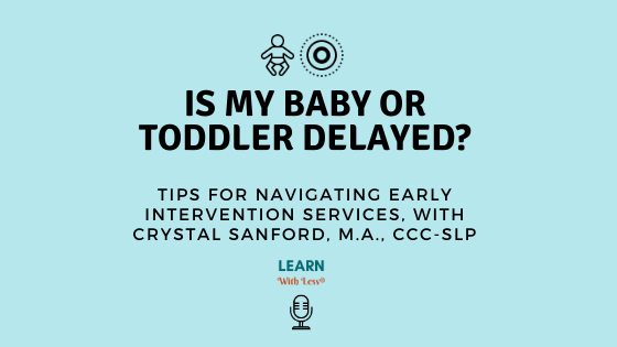 Is My Baby or Toddler Delayed? Tips for Navigating Early Intervention Services, with Crystal Sanford